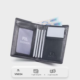 VÍ NAM DA BÒ THẬT DÁNG ĐỨNG CAO CẤP THƯƠNG HIỆU FADODA VN034