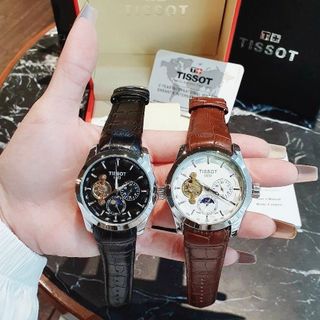 SALE ĐỒNG HỒ NAM TRUNG CẤP TISOC DÂY DA LỘ ĐÁY CƠ