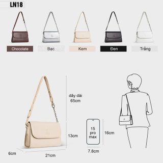 TÚI XÁCH ĐEO VAI NỮ THỜI TRANG PETLA LN18