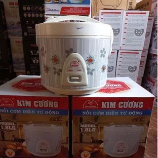 NỒI CƠM ĐIỆN KIM CƯƠNG CHỐNG DÍNH NẮP GÀI 1,8L (T4)