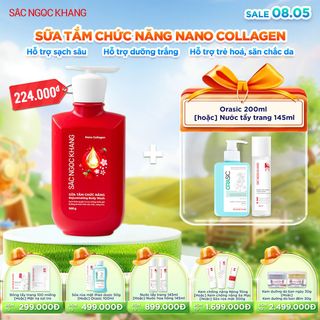 SỮA TẮM CHỨC NĂNG NANO COLLAGEN [500G] - SẮC NGỌC KHANG KÈM QUÀ TẶNG