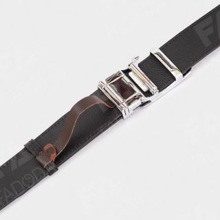 THẮT LƯNG DA CÁ SẤU THẬT FCB02GD DÂY GHÉP BẢN NHỎ 3,5CM MÀU ĐEN -FADODA
