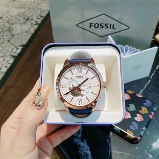 ĐỒNG HỒ NAM CAO CẤP POSXIL MÁY CƠ DA XANH FULLBOX