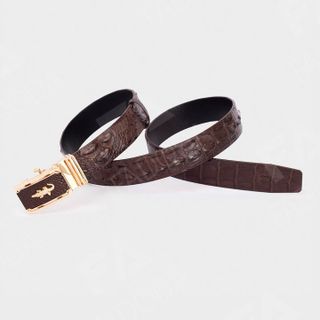 THẮT LƯNG DA CÁ SẤU FCB03GN PHẦN GÙ DÂY LIỀN BẢN RỘNG 4 CM-FADODA