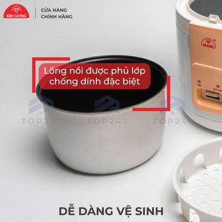 NỒI CƠM ĐIỆN KIM CƯƠNG NẮP RỜI CHỐNG DÍNH 2,2L (T6)