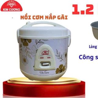 NỒI CƠM ĐIỆN KIM CƯƠNG NẮP GÀI CHỐNG DÍNH 1,2 Lít (T6)