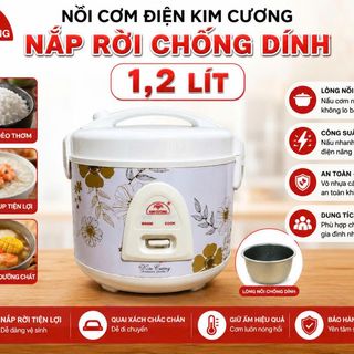 NỒI CƠM ĐIỆN KIM CƯƠNG NẮP GÀI CHỐNG DÍNH 1,2 Lít (T6)
