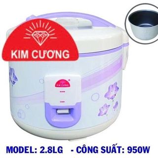 NỒI CƠM ĐIỆN KIM CƯƠNG CHỐNG DÍNH NẮP GÀI 2,8L (T6)