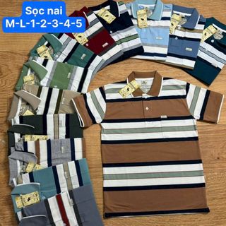 Áo trụ trung niên sọc rẻ có túi