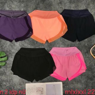 Quần đùi 2 lớp nữ phối lưới Sỉ giá tốt