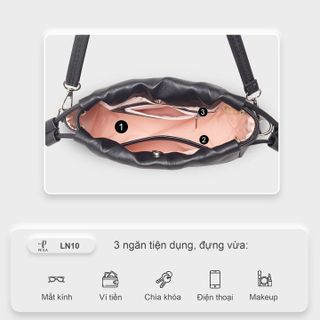 TÚI RÚT ĐEO CHÉO DA NỮ TRẺ TRUNG PETLA LN10