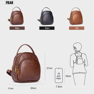 BALO DA NỮ MINI HÀN QUỐC  FBA8 - FADODA