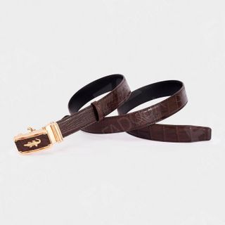 THẮT LƯNG DA CÁ SẤU FA DO DA FCB01BN DÂY LIỀN BẢN RỘNG 3.5 CM