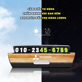 (BÁN SỈ) Bảng Ghi Số Điện Thoại Đỗ Xe Ô Tô YUMCHO Dán Logo Hãng Xe Cao Cấp Sang Trọng 6 Dãy Số Phản Quang