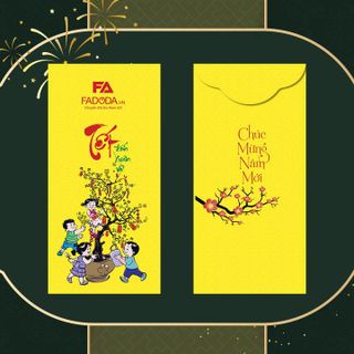 BAO LÌ XÌ TẾT LÀM TỪ GIẤY CÁN MÀN BÓNG ĐẶC BIỆT FADODA FLX1