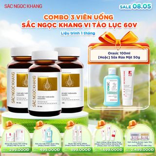 COMBO 03 Viên Uống Sắc Ngọc Khang Vi Tảo Lục [60 (Liệu trình 1 tháng) TẶNG 1 TRONG 2 QUÀ