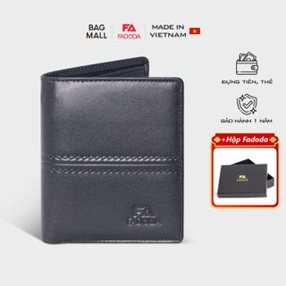 VÍ DA BÒ ĐỰNG TIỀN DÁNG ĐỨNG BASIC THỜI TRANG FADODA VN047