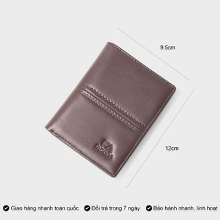 VÍ DA BÒ ĐỰNG TIỀN DÁNG ĐỨNG BASIC THỜI TRANG FADODA VN047