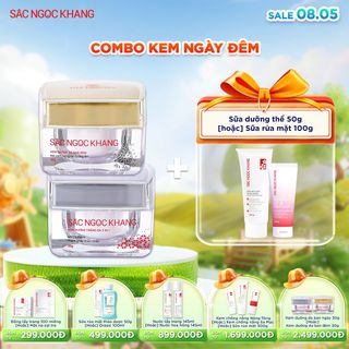 COMBO Kem Dưỡng Trắng Da - Mờ Nám Sạm Ngày & Đêm [Hộp 30g] TẶNG 1 TRONG 2 QUÀ