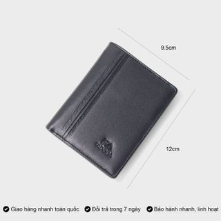 VÍ DA BÒ DÁNG ĐỨNG THỜI TRANG ĐƠN GIẢN IN VÂN FADODA VN043