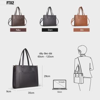TÚI XÁCH NỮ CÔNG SỞ ĐỰNG LAPTOP FTX2 - FADODA