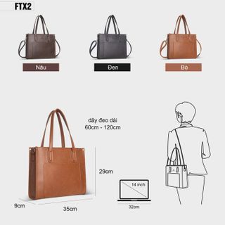 TÚI XÁCH NỮ CÔNG SỞ ĐỰNG LAPTOP FTX2 - FADODA