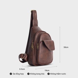 COMBO TÚI BAO TỬ NAM FDC6 VÀ VÍ DA BÒ VN040