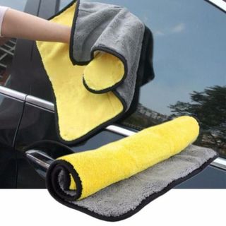 Khăn Lau Ôtô, Lau Kính 2 Mặt Đa Năng Microfiber Siêu Mềm Siêu Thấm, Dày, Không Đổ Lông