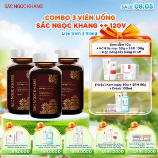 COMBO 03 Viên Uống Sắc Ngọc Khang ++ [Hộp 120 Viên] TẶNG 1 TRONG 2 QUÀ