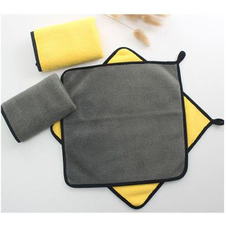 Khăn Lau Ôtô, Lau Kính 2 Mặt Đa Năng Microfiber Siêu Mềm Siêu Thấm, Dày, Không Đổ Lông