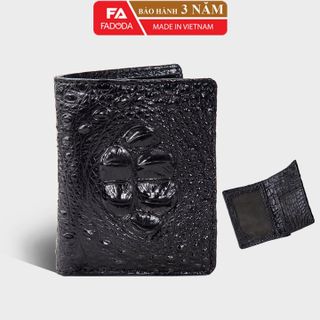 VÍ NAM DA CÁ SẤU HAI MẶT LÀM TỪ VÂN GÙ DA CÁ SẤU SP-FCW02G - FADODA