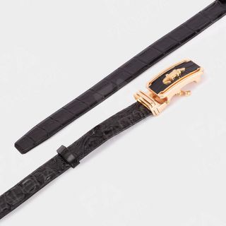THẮT LƯNG DA CÁ SẤU DÂY LIỀN NGUYÊN MIẾNG BẢN RỘNG 3.5CM SP-FCB01G - FADODA
