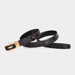 THẮT LƯNG DA CÁ SẤU DÂY LIỀN NGUYÊN MIẾNG BẢN RỘNG 3.5CM SP-FCB01G - FADODA