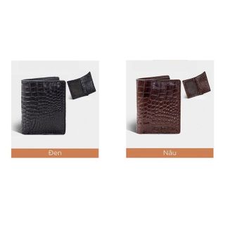 VÍ NAM DA CÁ SẤU HAI MẶT LÀM TỪ DA BỤNG CÁ SẤU SP-FCW02B - FADODA