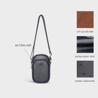 COMBO SIÊU HỜI - TÚI ĐEO CHÉO NỮ MINI FN37 VÀ  VÍ DA MINI NHỎ GỌN FADODA FVN20