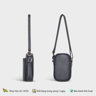COMBO SIÊU HỜI - TÚI ĐEO CHÉO NỮ MINI FN37 VÀ  VÍ DA MINI NHỎ GỌN FADODA FVN20