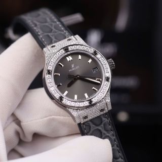 ĐỒNG HỒ NỮ CAO CẤP HUPOT SIZE NHỎ VIỀN FULL HỘT