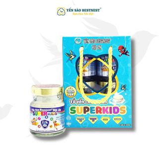 YẾN SÀO BESTNEST HỘI AN - YẾN SÀO CHƯNG SẴN SUPERKID'S 21% - HỘP 4 HŨ X 70ML