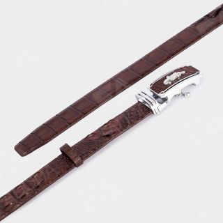 THẮT LƯNG DA CÁ SẤU DÂY LIỀN NGUYÊN CON BẢN RỘNG 3.5CM SP-FCB01G - FADODA