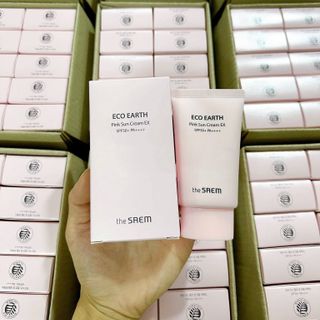 Kem Chống Nắng The Saem Kiềm Dầu, Nâng Tone Cho Da Sáng Hồng Pink Sun Cream EX SPF50+/PA++++