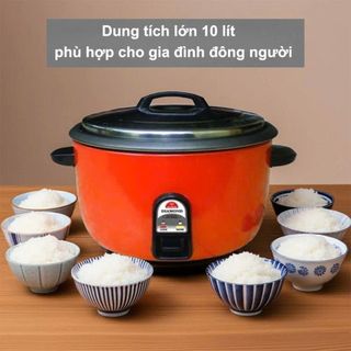 NỒI CƠM ĐIỆN KIM CƯƠNG CHỐNG DÍNH NẮP RỜI 10 Lít