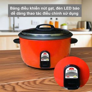 NỒI CƠM ĐIỆN KIM CƯƠNG CHỐNG DÍNH NẮP RỜI 10 Lít