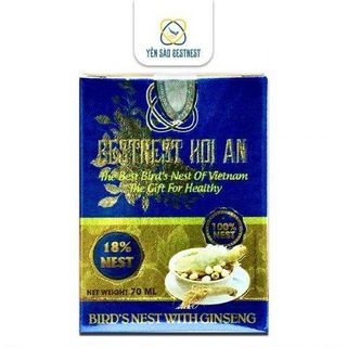 YẾN SÀO BESTNEST HỘI AN - HŨ YẾN CHƯNG SẴN NHÂN SÂM 18% - HŨ 70ML