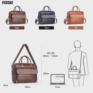 CẶP XÁCH DA CÔNG SỞ VĂN PHÒNG FCD302 - FADODA