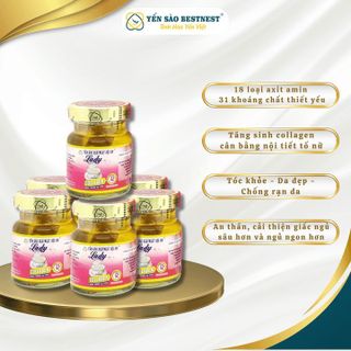 YẾN SÀO BESTNEST HỘI AN - HŨ YẾN CHƯNG SẴN LADY 21% - HŨ 70ML