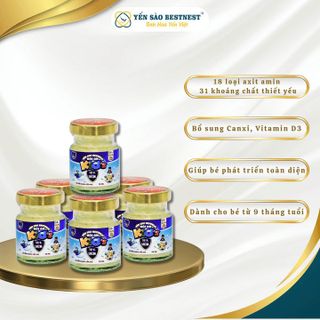 YẾN SÀO BESTNEST HỘI AN - HŨ YẾN CHƯNG SẴN KID'S 18% - HŨ 70ML