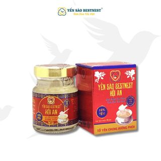 YẾN SÀO BESTNEST HỘI AN - HŨ YẾN CHƯNG SẴN ĐƯỜNG PHÈN 18% - HŨ 70ML