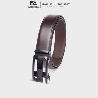 THẮT LƯNG NAM DA BÒ THẬT FADODA FMT14 MẶT ĐEN KIỂU DÁNG CÁCH TÂN- FADODA