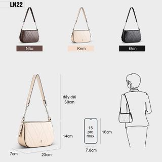 TÚI XÁCH NỮ THỜI TRANG TRẺ TRUNG PETLA LN22