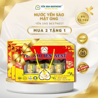 [MUA 2 TẶNG 1] NƯỚC YẾN SÀO BESTNEST - VỊ MẬT ONG - HỘP QUÀ 6 CHAI X 180ML